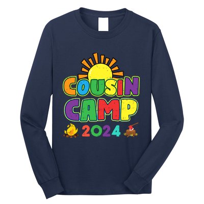 Cousin Camp 2024 Family Vacation Summer Camping Crew Cute Long Sleeve Shirt