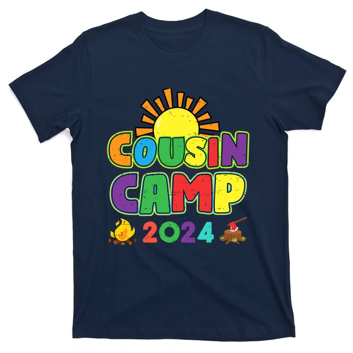 Cousin Camp 2024 Family Vacation Summer Camping Crew Cute T-Shirt