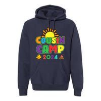 Cousin Camp 2024 Family Vacation Summer Camping Crew Cute Premium Hoodie