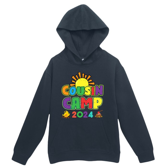 Cousin Camp 2024 Family Vacation Summer Camping Crew Cute Urban Pullover Hoodie