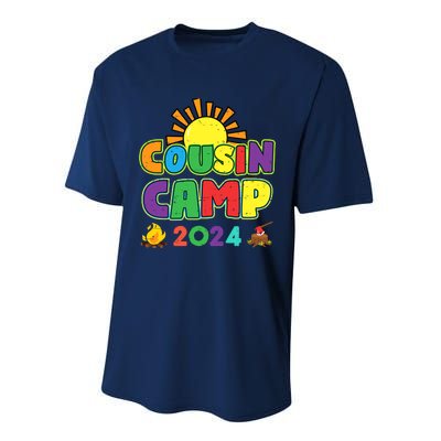 Cousin Camp 2024 Family Vacation Summer Camping Crew Cute Performance Sprint T-Shirt