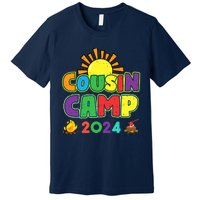 Cousin Camp 2024 Family Vacation Summer Camping Crew Cute Premium T-Shirt