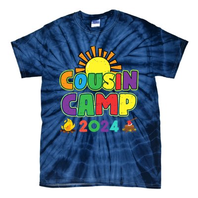 Cousin Camp 2024 Family Vacation Summer Camping Crew Cute Tie-Dye T-Shirt