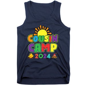 Cousin Camp 2024 Family Vacation Summer Camping Crew Cute Tank Top