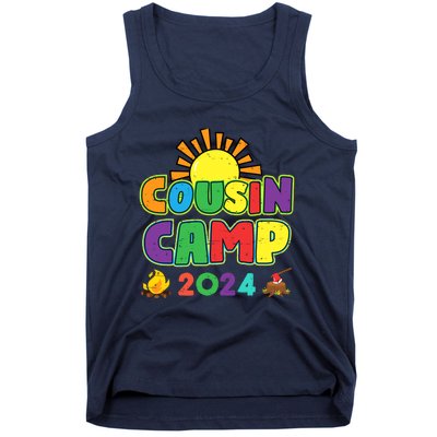 Cousin Camp 2024 Family Vacation Summer Camping Crew Cute Tank Top