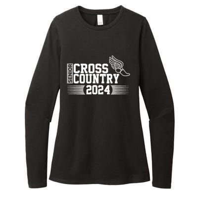 Cross Country 2024 Senior Running Team Grey Womens CVC Long Sleeve Shirt