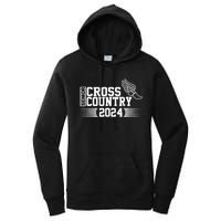 Cross Country 2024 Senior Running Team Grey Women's Pullover Hoodie