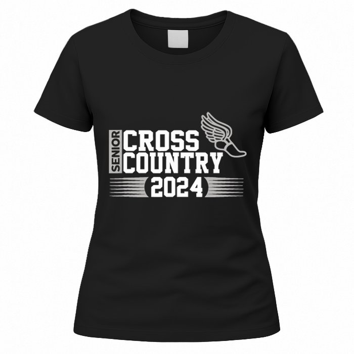 Cross Country 2024 Senior Running Team Grey Women's T-Shirt