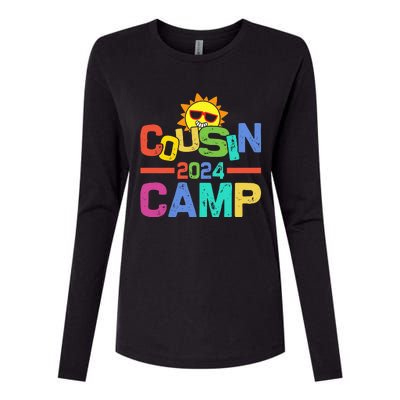 Cousin Camp 2024 Family Vacation Summer Camping Womens Cotton Relaxed Long Sleeve T-Shirt