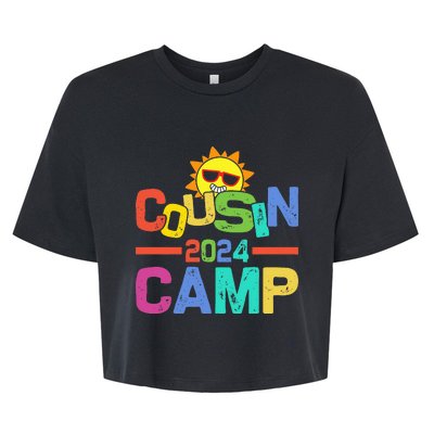 Cousin Camp 2024 Family Vacation Summer Camping Bella+Canvas Jersey Crop Tee