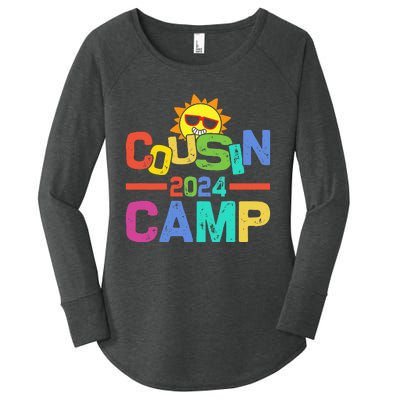 Cousin Camp 2024 Family Vacation Summer Camping Women's Perfect Tri Tunic Long Sleeve Shirt