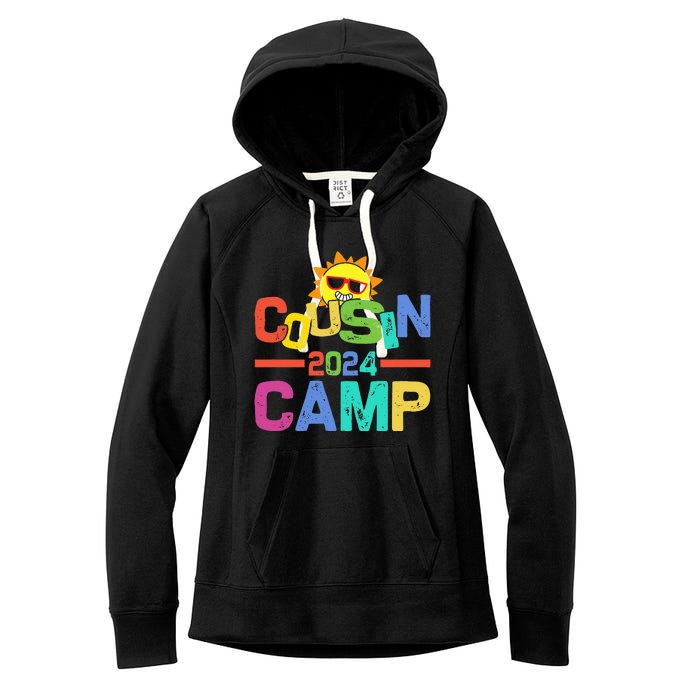 Cousin Camp 2024 Family Vacation Summer Camping Women's Fleece Hoodie