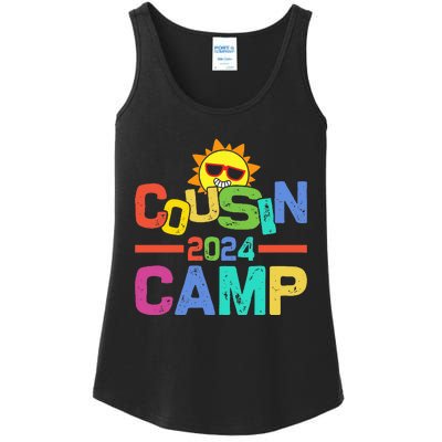 Cousin Camp 2024 Family Vacation Summer Camping Ladies Essential Tank