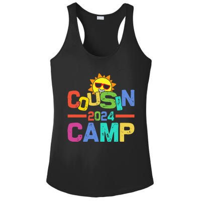 Cousin Camp 2024 Family Vacation Summer Camping Ladies PosiCharge Competitor Racerback Tank