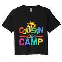 Cousin Camp 2024 Family Vacation Summer Camping Women's Crop Top Tee