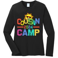 Cousin Camp 2024 Family Vacation Summer Camping Ladies Long Sleeve Shirt