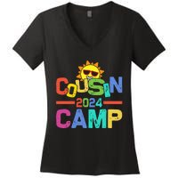 Cousin Camp 2024 Family Vacation Summer Camping Women's V-Neck T-Shirt