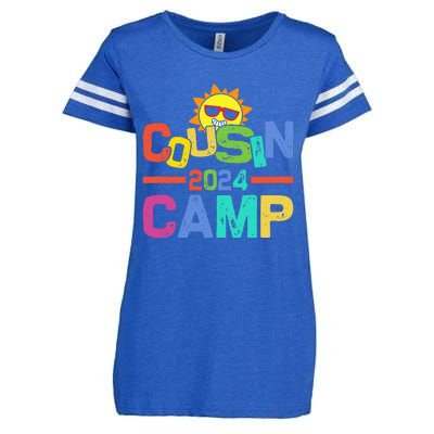 Cousin Camp 2024 Family Vacation Summer Camping Enza Ladies Jersey Football T-Shirt