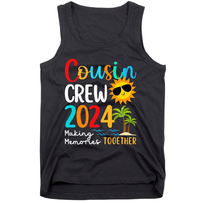 Cousin Crew 2024 Summer Vacation Beach Family Trips Matching Tank Top