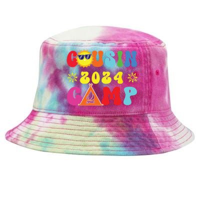 Cousin Camp 2024 Family Vacation Summer Camping Crew Match Tie-Dyed Bucket Hat