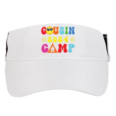 Cousin Camp 2024 Family Vacation Summer Camping Crew Match Adult Drive Performance Visor