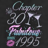 Cute Chapter 30th Birthday Fabulous Since 1995 Adult Drive Performance Visor