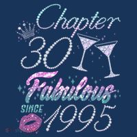 Cute Chapter 30th Birthday Fabulous Since 1995 Tall T-Shirt