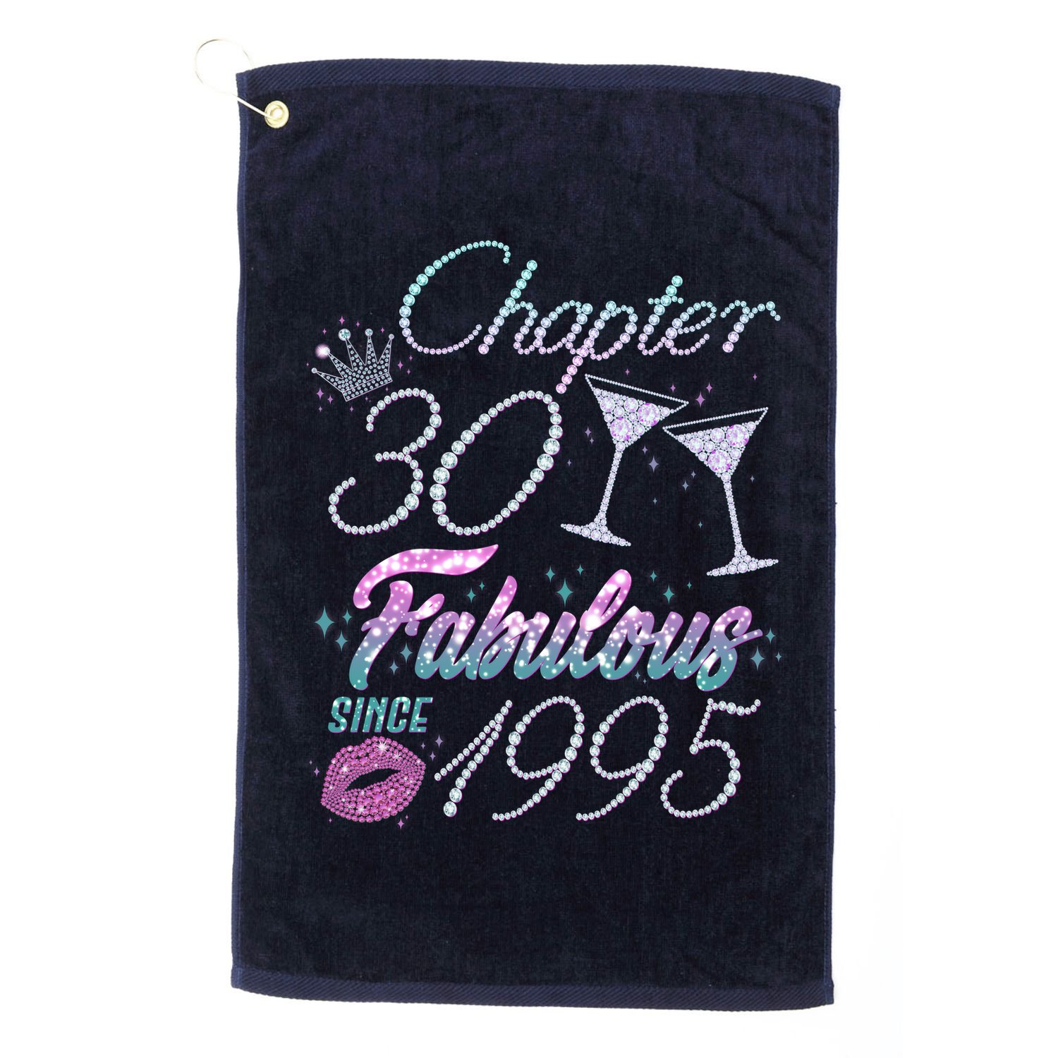 Cute Chapter 30th Birthday Fabulous Since 1995 Golf Towel
