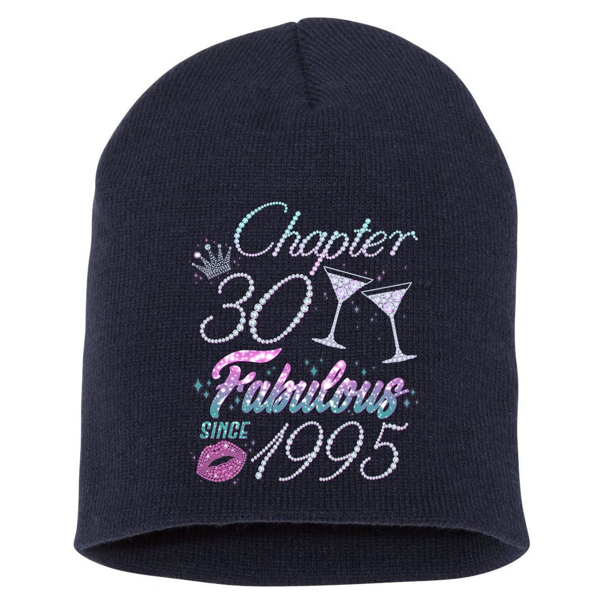 Cute Chapter 30th Birthday Fabulous Since 1995 Short Acrylic Beanie