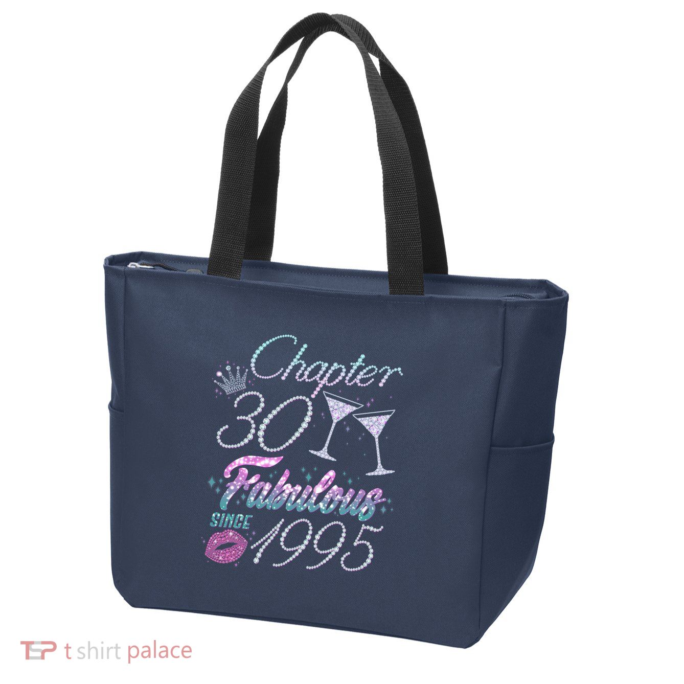 Cute Chapter 30th Birthday Fabulous Since 1995 Zip Tote Bag