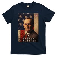 Calvin Coolidge 30th President Of The United States Portrait T-Shirt