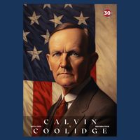 Calvin Coolidge 30th President Of The United States Portrait T-Shirt