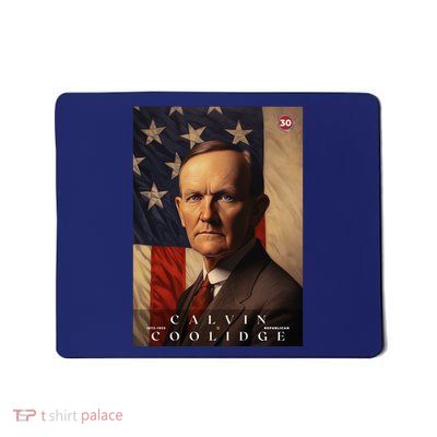Calvin Coolidge 30th President Of The United States Portrait Mousepad