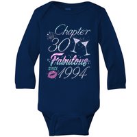 Cute Chapter 30th Birthday Fabulous Since 1994 Baby Long Sleeve Bodysuit