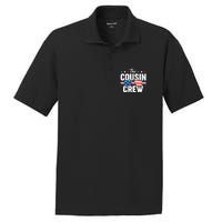 Cousin Crew 4th Of July Patriotic American Family Matching PosiCharge RacerMesh Polo