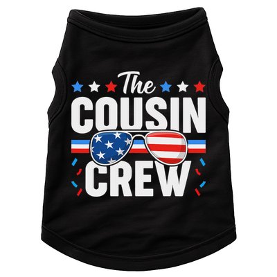 Cousin Crew 4th Of July Patriotic American Family Matching Doggie Tank