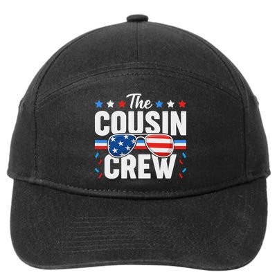 Cousin Crew 4th Of July Patriotic American Family Matching 7-Panel Snapback Hat