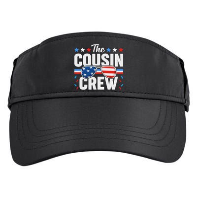 Cousin Crew 4th Of July Patriotic American Family Matching Adult Drive Performance Visor