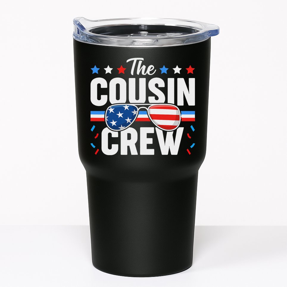 Cousin Crew 4th Of July Patriotic American Family Matching Tumbler