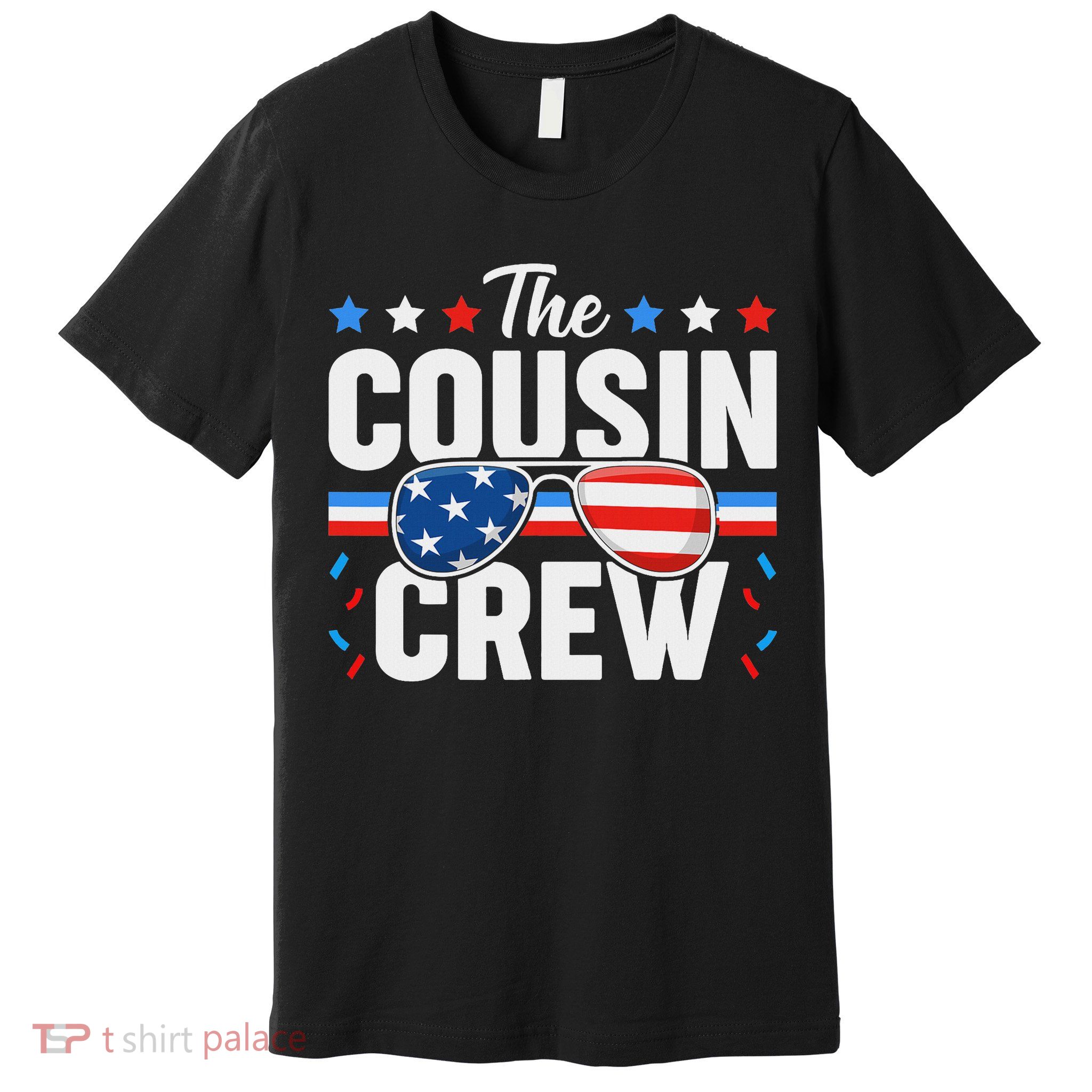 Cousin Crew 4th Of July Patriotic American Family Matching Premium T-Shirt