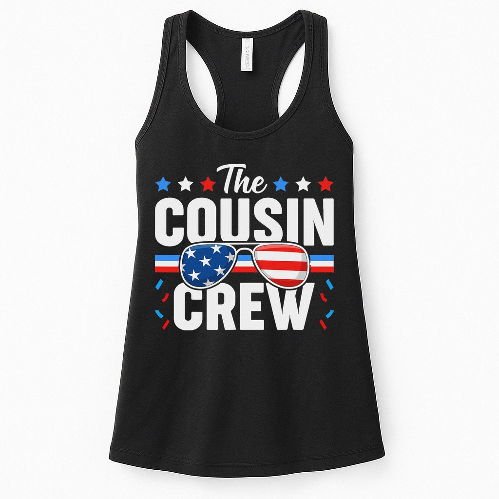 Cousin Crew 4th Of July Patriotic American Family Matching Womens Tank Top