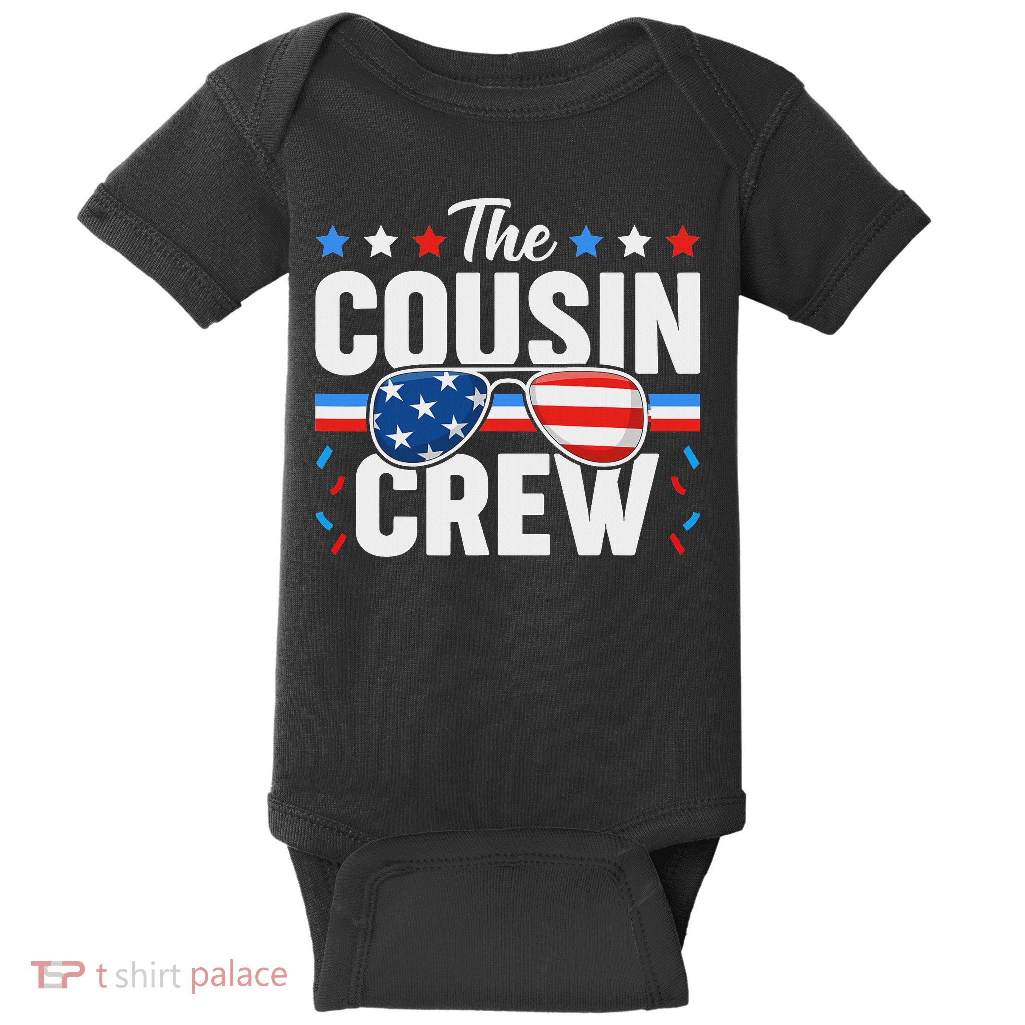 Cousin Crew 4th Of July Patriotic American Family Matching Baby Bodysuit