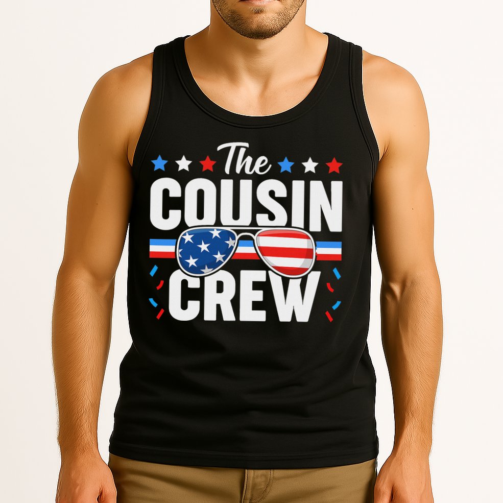 Cousin Crew 4th Of July Patriotic American Family Matching Tank Top