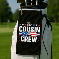 Cousin Crew 4th Of July Patriotic American Family Matching Golf Towel