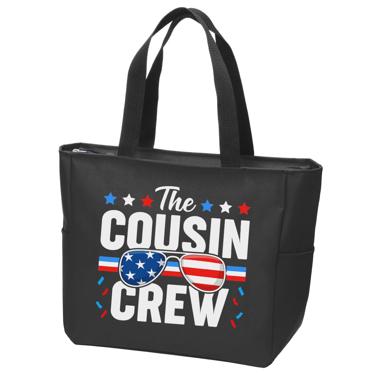 Cousin Crew 4th Of July Patriotic American Family Matching Zip Tote Bag