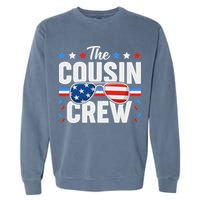 Cousin Crew 4th Of July Patriotic American Family Matching Garment-Dyed Sweatshirt