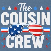 Cousin Crew 4th Of July Patriotic American Family Matching Garment-Dyed Sweatshirt