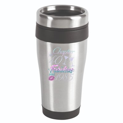 Cute Chapter 40th Birthday Fabulous Since 1985 16oz Travel Tumbler