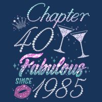 Cute Chapter 40th Birthday Fabulous Since 1985 16 in Basic Backpack