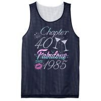 Cute Chapter 40th Birthday Fabulous Since 1985 Mesh Reversible Basketball Jersey Tank